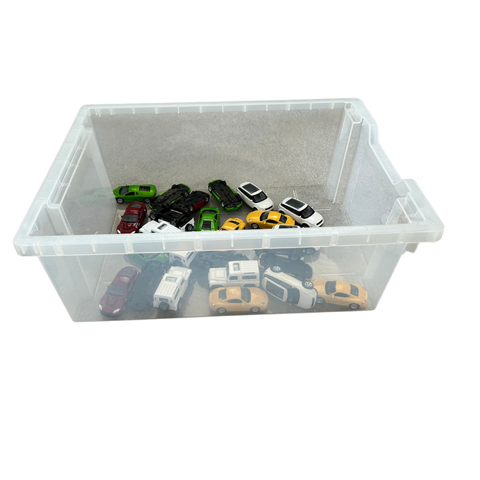 25 Diecast Cars + Tray & Lid