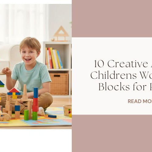Childrens Wooden Building Blocks 