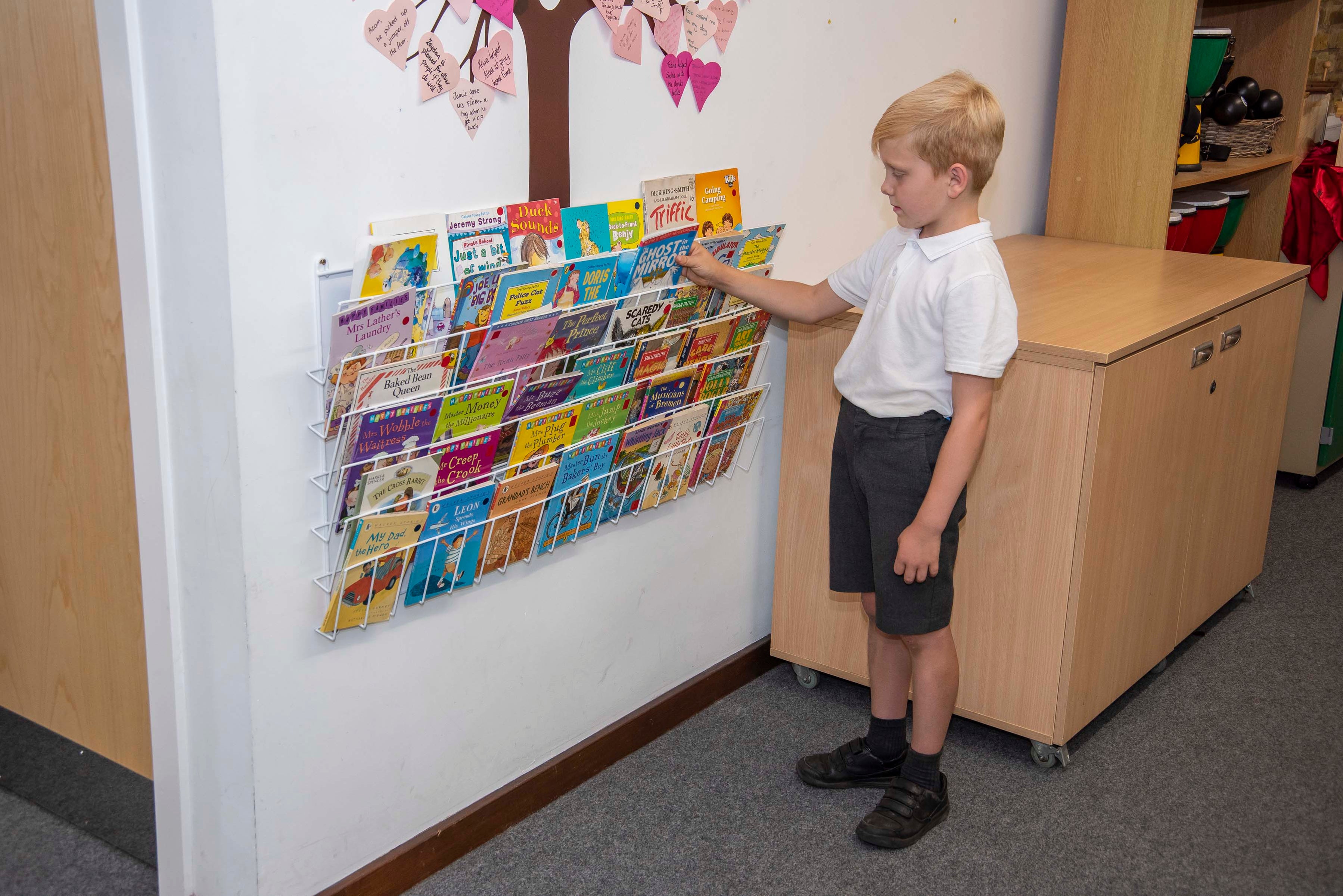 Horizontal Wall Book Rack (6 Shelves) | Educational Toys