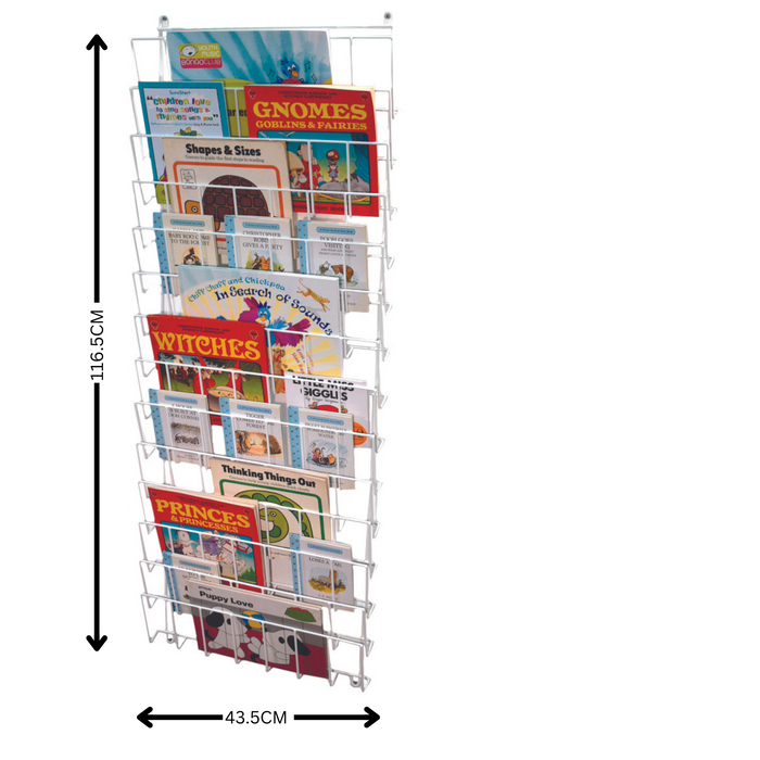 Vertical Wall Book Rack