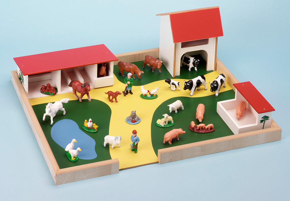 Wooden Farmyard (Animals not Included) Educational Toys