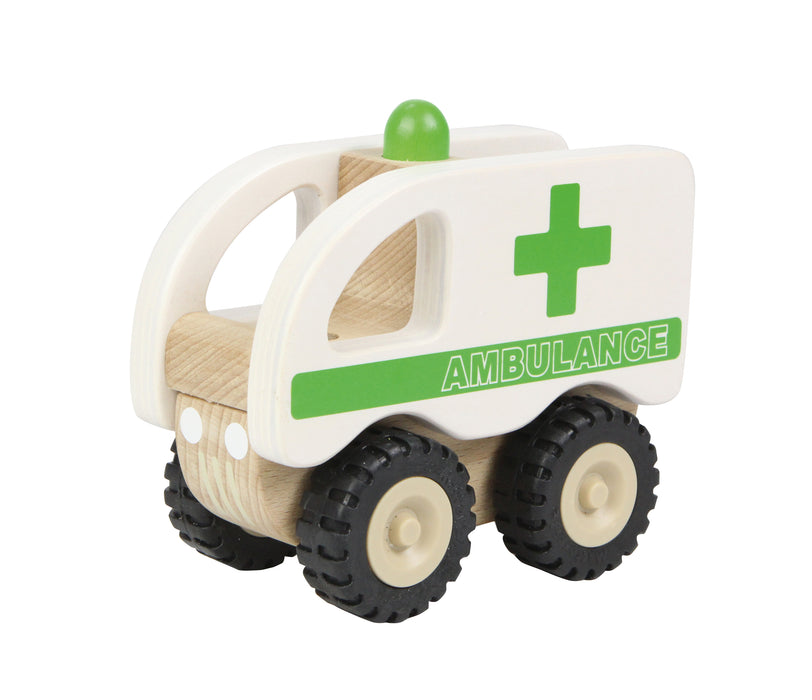 Wooden Ambulance Toy