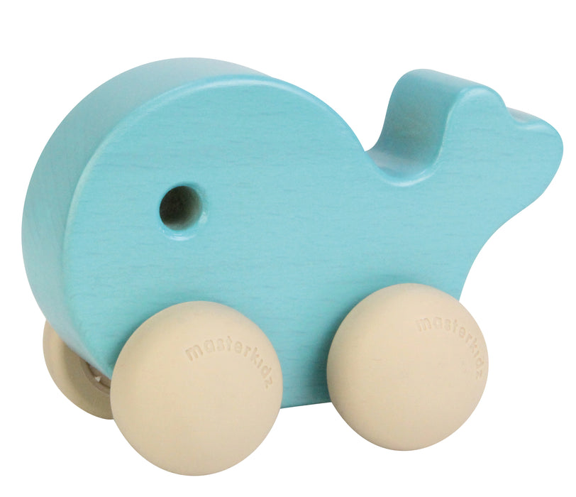 Wooden Push Along Toy Whale