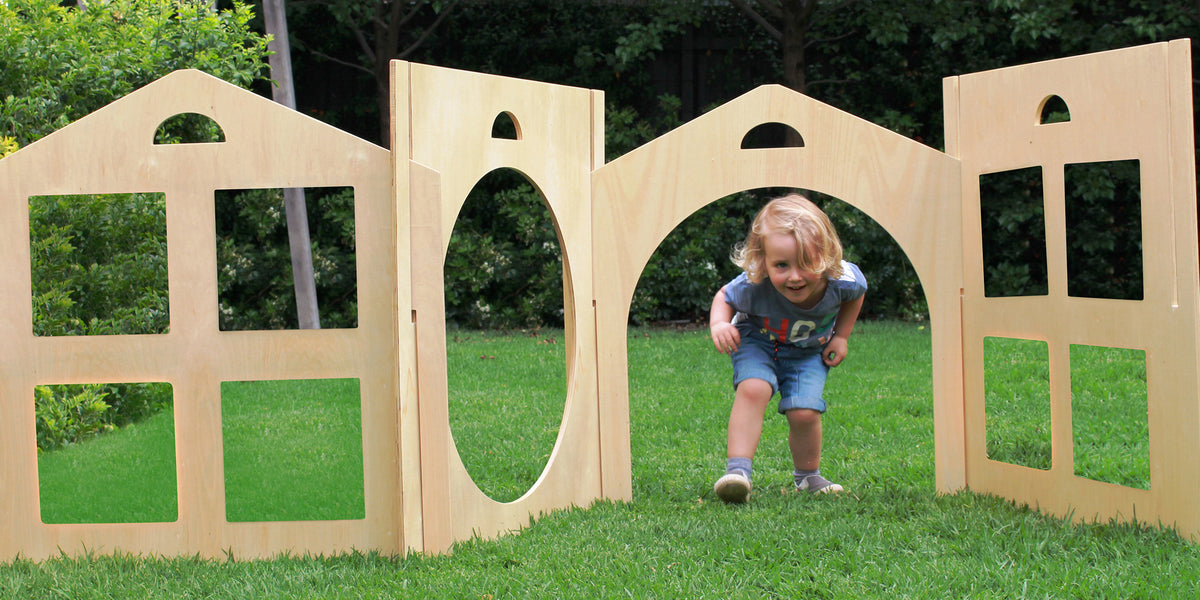Giant Happy Architect Wooden Play House — Educational Toys
