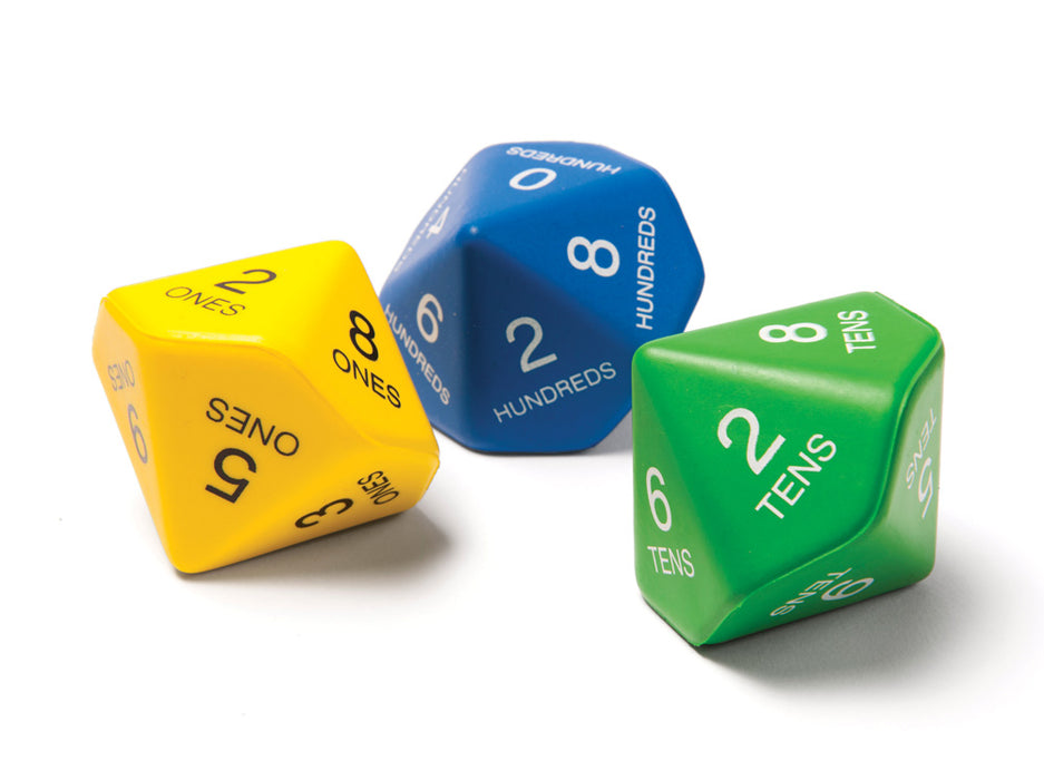 Place Value Dice - Set Of 3