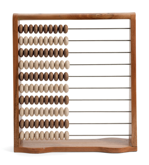 Giant 100 Bead Abacus - Natural - Reduced To Clear!