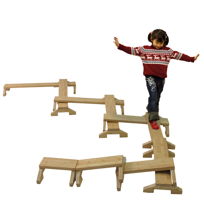 Bamboo Balance Path (8cm Wide - Set 9) | Educational Toys