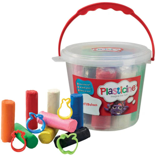 Plasticine FunTUBulous - 8 Colours & 4 Cutters
