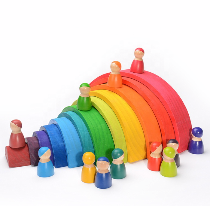 Rainbow toy wooden shop