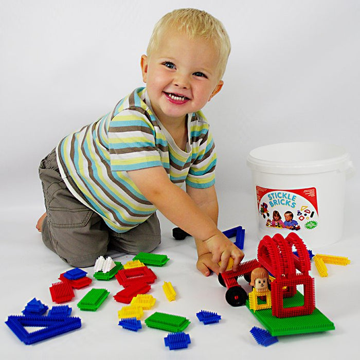 Stickle Bricks Big Builder – Set Costruzioni Oltre 125 Pezzi Per Bambini 18 Mesi+, Creatività E Motricità Fine