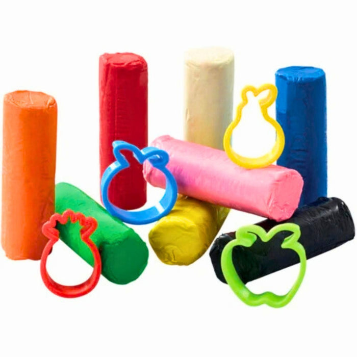 Plasticine FunTUBulous - 8 Colours & 4 Cutters
