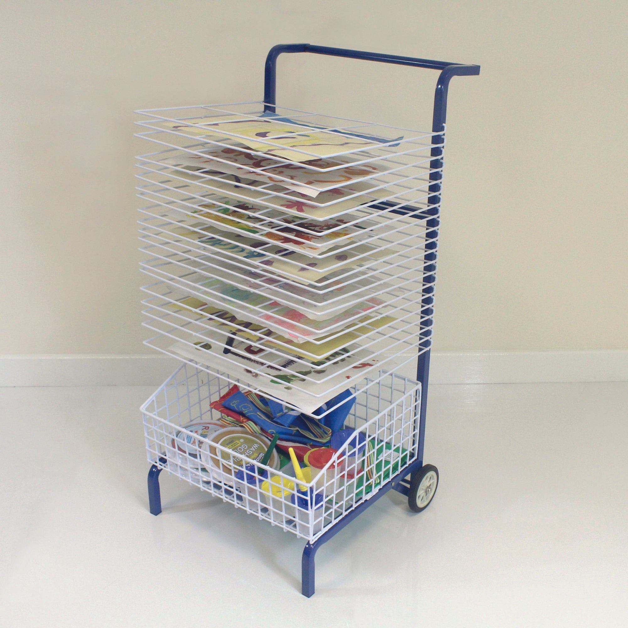 thumbnail image 2 of Shelving Rack 50 Shelf Paint Drying Rack With Casters - 25lb Capacity Per Shelf Door Painting Service 2 of 14
