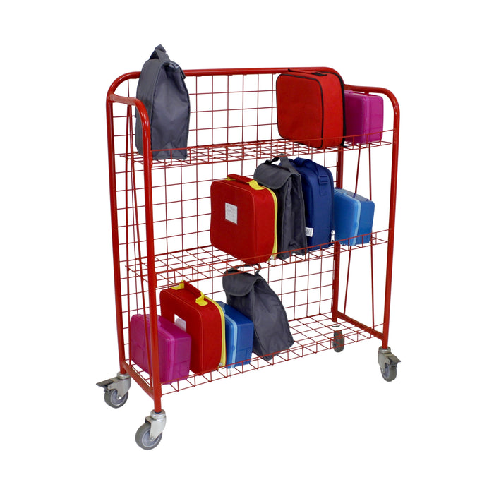 Lunchbox Trolley 20Mm Round Tube - Red